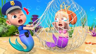 rescue mermaid police cartoon police song rosoo nursery
