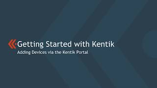 1A I - Getting Started with Kentik - Adding Devices (by Dustin Beare)