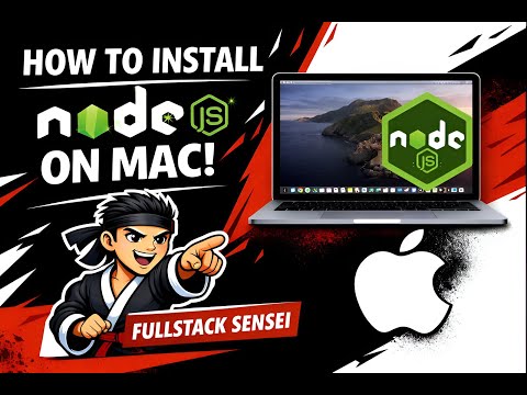 How to Install Node.js on macOS/Mac Mini/MacBook (Step by Step Guide) | Fullstack Sensei