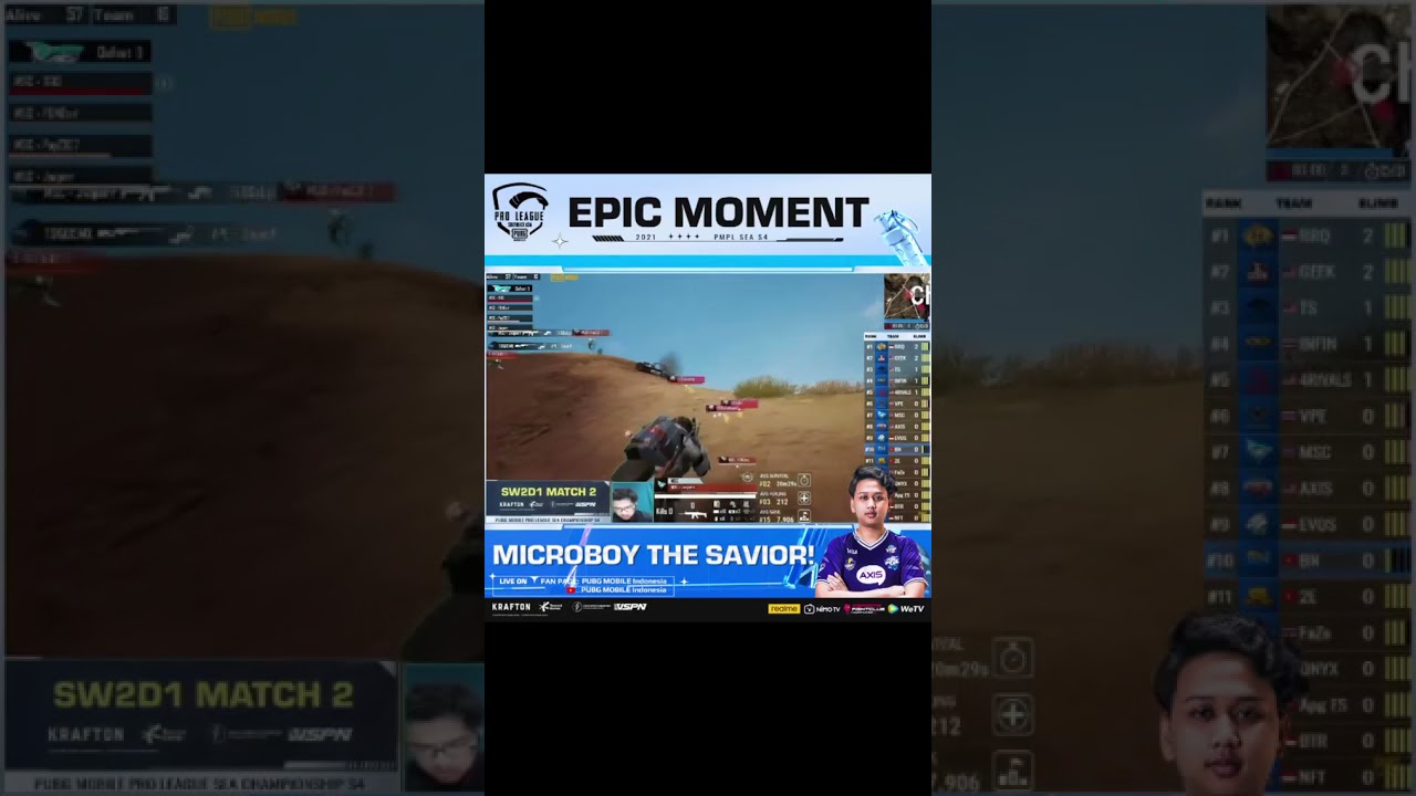 Evos Microboy Clutch 1vs 4 || PMPL SEA S4