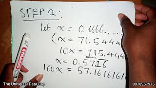 Part 1 of 3 | Express an irrational number in fraction form or p/q | MSM 111 |