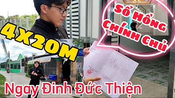 Nhà Sổ Hồng Riêng Ngay Đinh Đức Thiện | DT:4x20m | Mới Gần chợ Bình Chánh | Nhà Đẹp Hưng Huỳnh