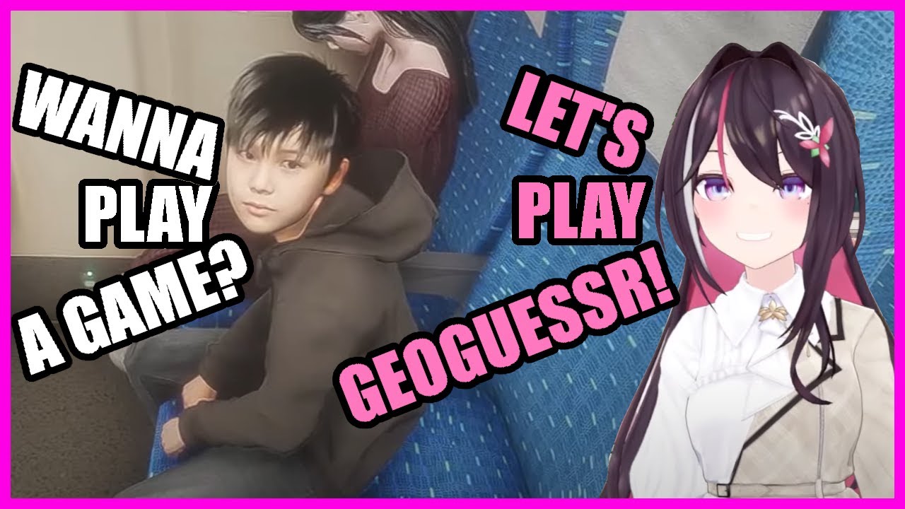 Super scared and super cute ZeroGuessr AZKi is hunting down another 0 in a Shinkansen [Hololive]