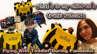 Whats In My Childrens Trunki Suitcase Flying With Toddler During Pandemic