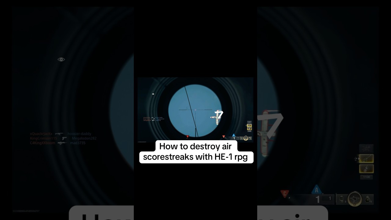 destroy air scorestreaks guide with HE-1 rpg gold camo 