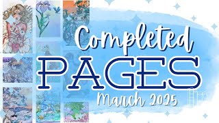 Sharing my COMPLETED PAGES from March 2025