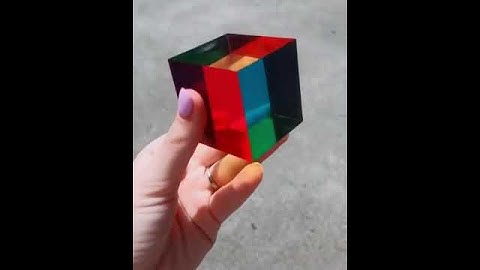 CMY Color Cube, 1.6 inch Acrylic Glass #Shorts #YouTubeshorts #Shortsvideo