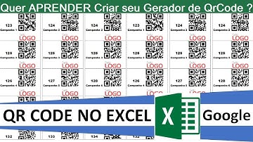 COMO GERAR QRCODE NO EXCEL