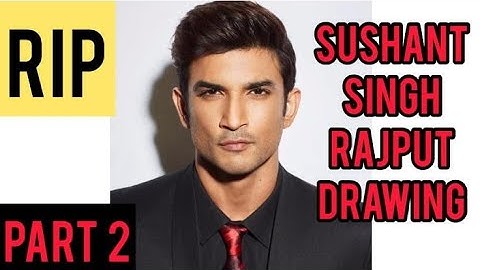 Sushant Singh Rajput Part 2 Drawing outline using grids with pencil, step by step