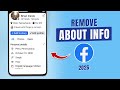 How To Remove About Info On Facebook! [Delete]