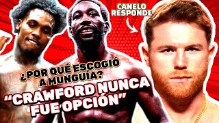 ¿Por qué CANELO escogió a MUNGUÍA? | Saúl responde sobre CRAWFORD y CHARLO