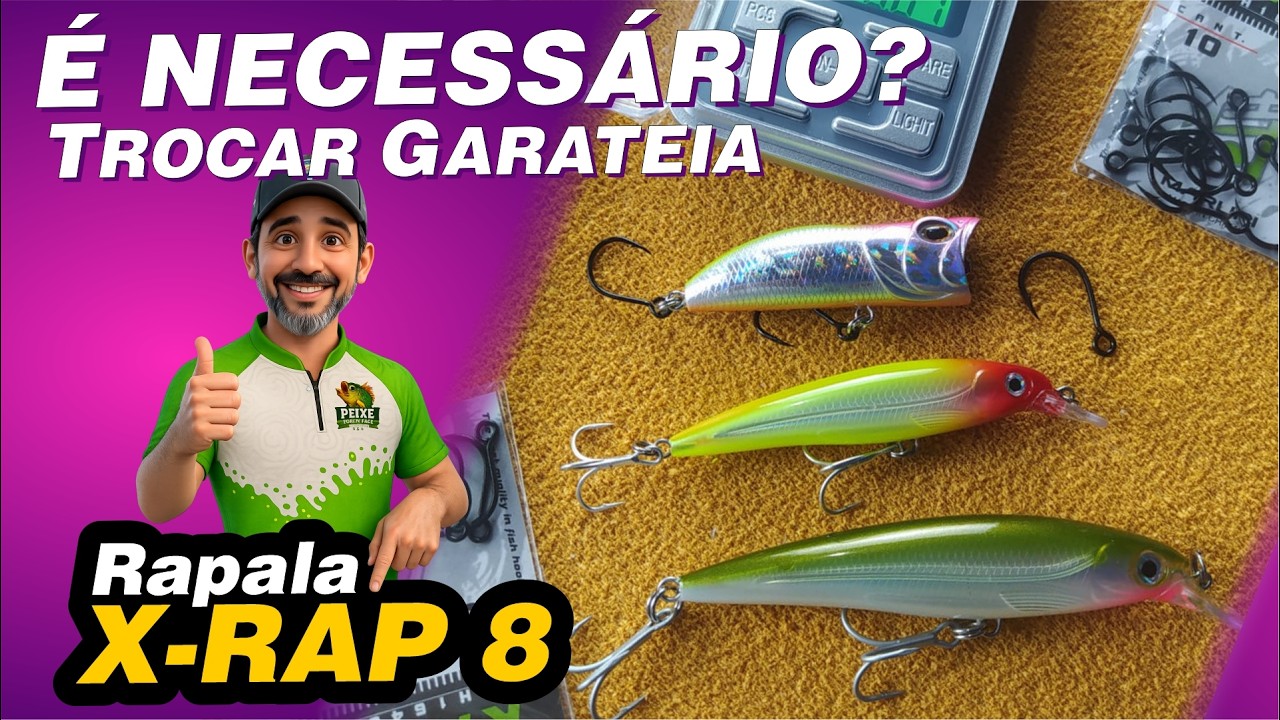Troca de garateias RAPALA XRAP8 é Necessário?