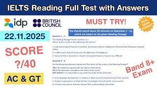 Cambridge 14 Test 3 Reading Passage with Answers 22.11.2025 - Test #74
