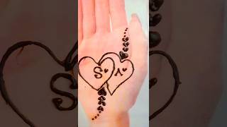 s♥️A name letter mehndi #Henna mehndi design #henna mehndi #shortvideo
