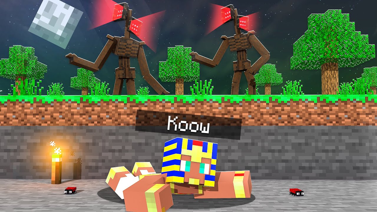 BUNKER 100% SEGURO CONTRA SIREN HEAD no MINECRAFT! ‹ Koow ›