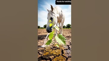 The horse watered the grapes and saved them from drying out.😭#ai #horse #save #grape #shorts