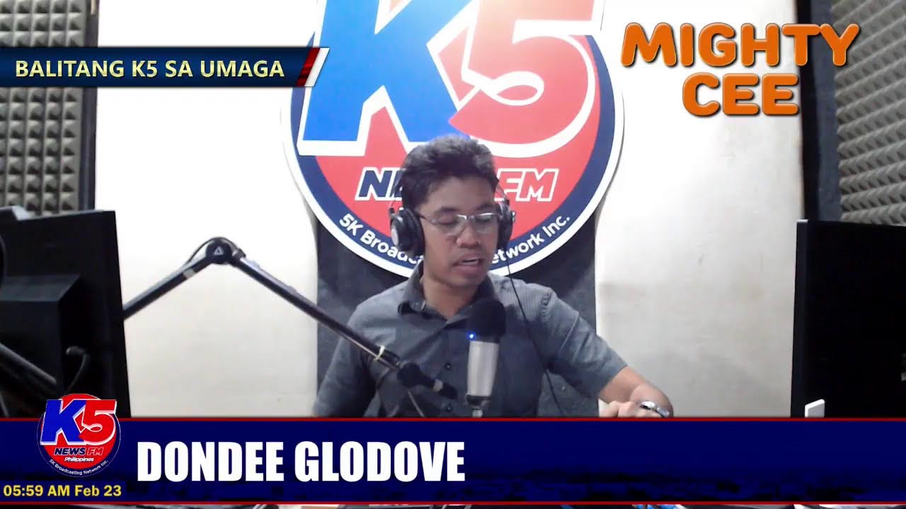 K5 News FM Bayawan Digital News Live Stream | Balitang K5 Sa Umaga hosted by K5 Dondee Glodove
