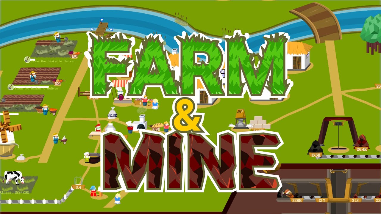 Играем в Farm and Mine с самого начала. Строим домики