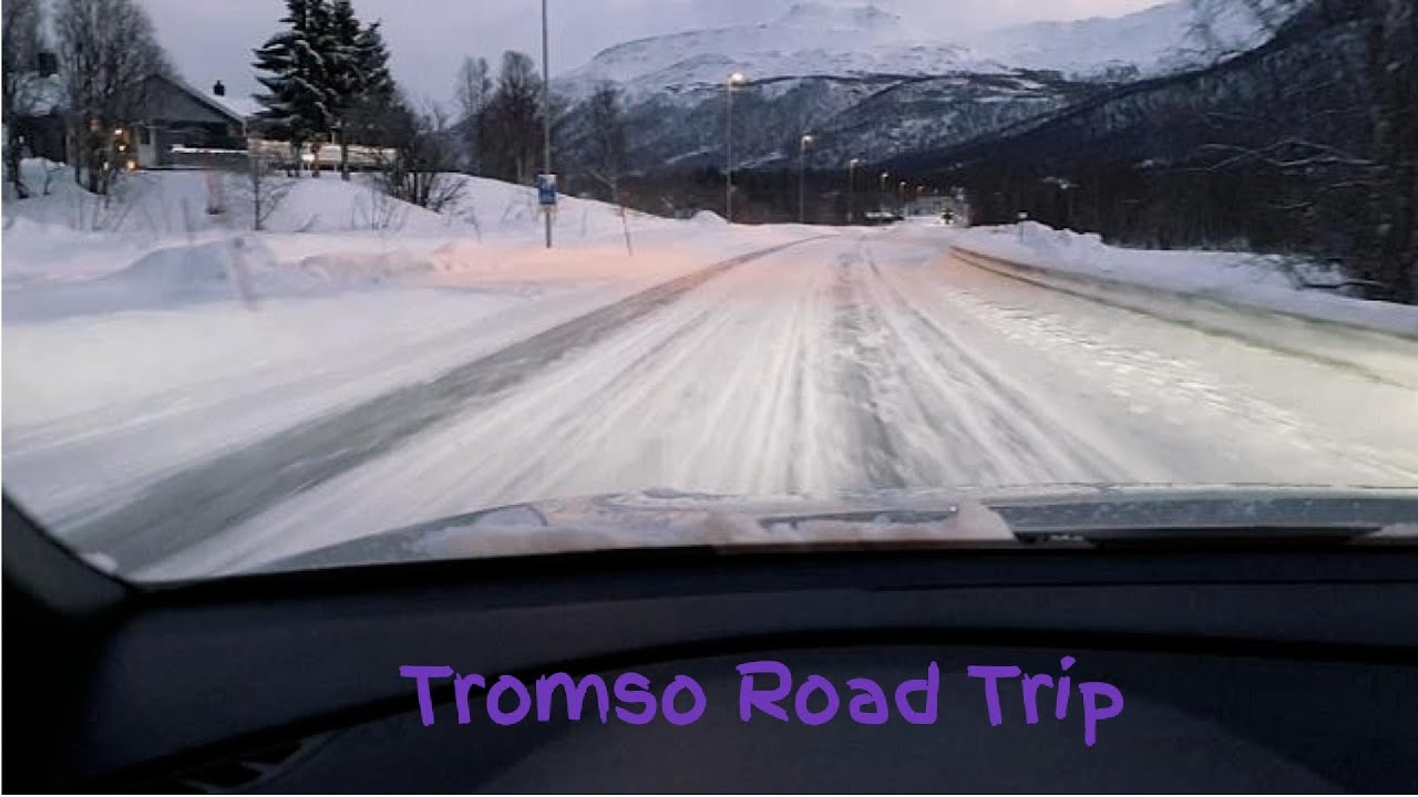 Arctic Escape: Driving Out of Tromsø into a Snowstorm - YouTube