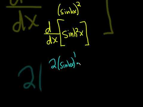 Video: Care este derivata lui Sinh 2x?