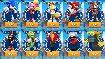 Sonic Dash 2 Sonic Boom - All 7 Characters Unlocked & Fully Upgraded Hack unlimited Rings Mod Shadow