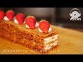 【ASMR・NoBGM】いちごミルフィーユの作り方 ~ Strawberry Mille-Feuille【料理レシピはParty Kitchen