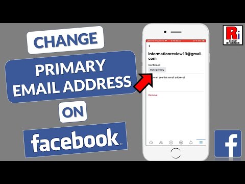 How To Change Primary Email Address In Facebook