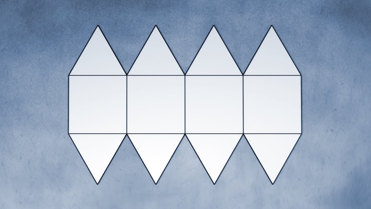 Net Of Elongated Square Bipyramid net-of-elongated-square-bipyramid
