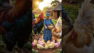grandma poultry farm🚜🐄🌾 #usa #food #cooking #innovation #nature