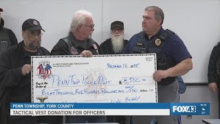 Penn Township receive donation to help buy new tactical vests