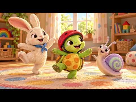 The Little Turtle’s Zoomy Day 🐢 | Fun Kids Song About Friendship | Kind Little Songs