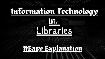 Information Technology (IT) in Libraries | MLISc | Library Automation & Software Packages #dlis