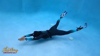 Underwater Swimming 💦 Practice Wearing The Phelps Wetsuit #freediving  #swimming  #training #diving