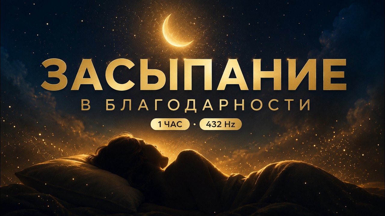 1 час засыпания в благодарности · мягкий путь в глубокий сон · 432 Hz