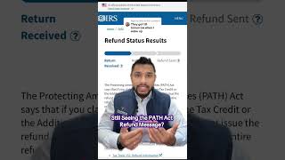 Scrilla Still Seeing the PATH Act Refund Message? #path #act #irs #taxes #taxrefund #refundglowup