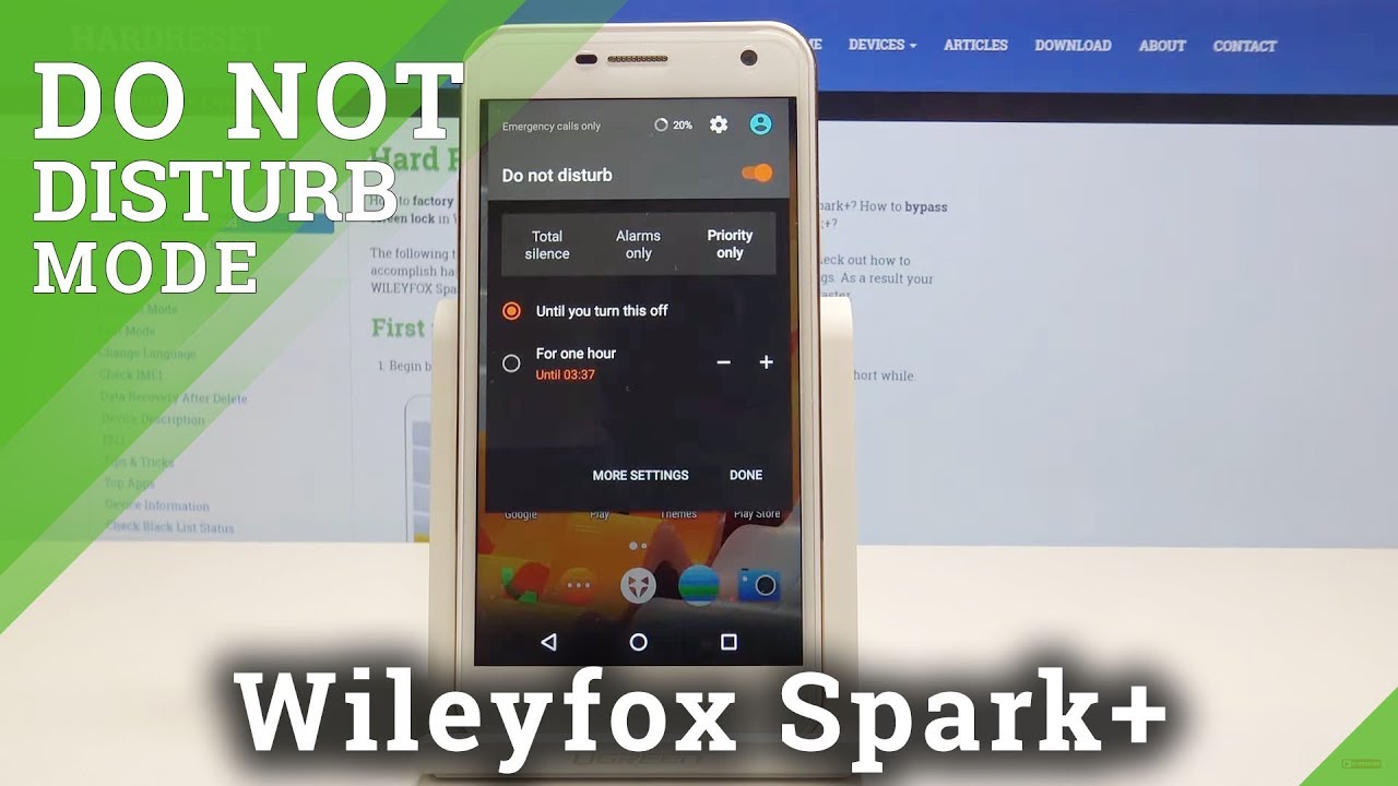 How to Enable Do Not Disturb Mode Wileyfox Spark+ - Silent Mode Activation