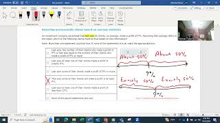 Proving or Disproving Statements Based on a Given Mean  #3