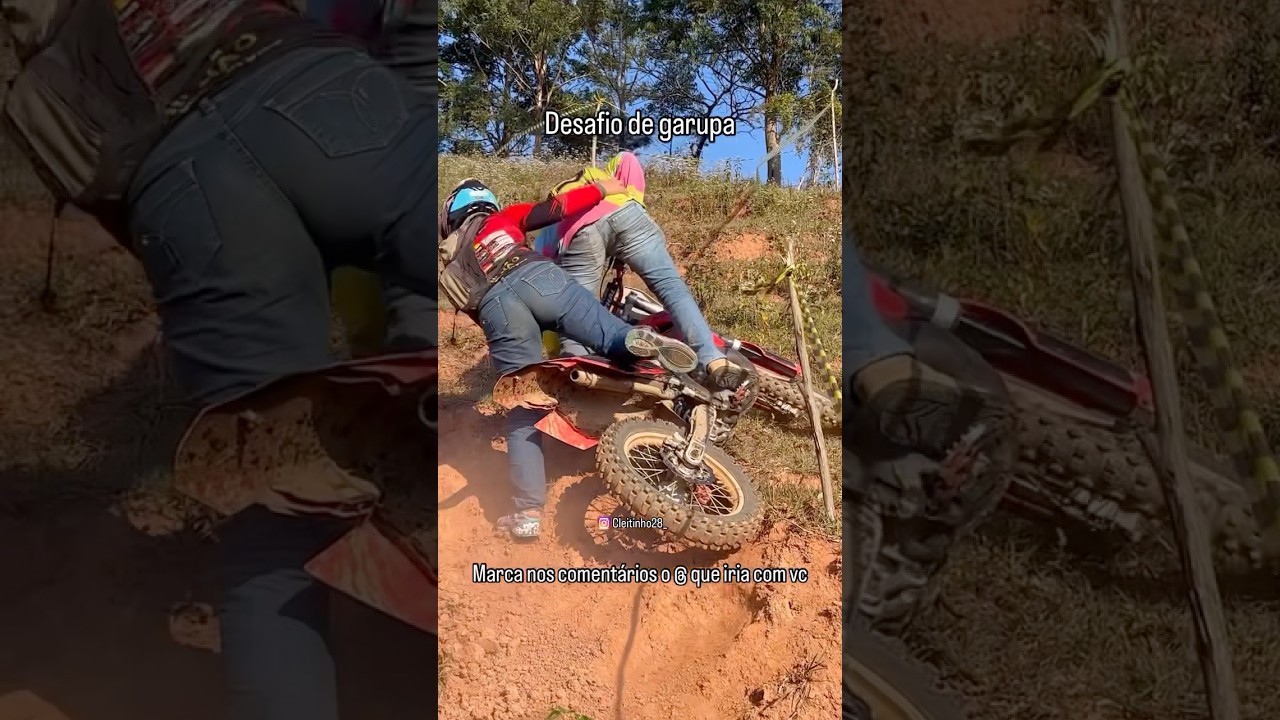 Morro do desafio de GARUPA 😂🔥 