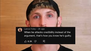 LOGAN PAUL EXPOSING HIS SCAM FOR 3 MINS *STONE COLD COMMENT SECTION*