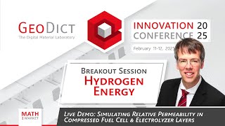 GIC 2025 - Breakout Session - Hydrogen Energy: Demo: Simulating Rel. Perm. in Compressed FC\/E Layers