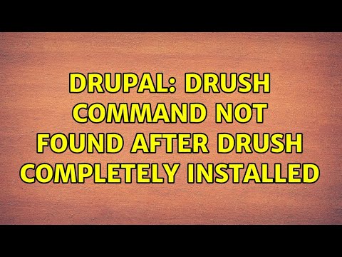 Drupal: Drush command not found after Drush completely installed (5 Solutions!!)