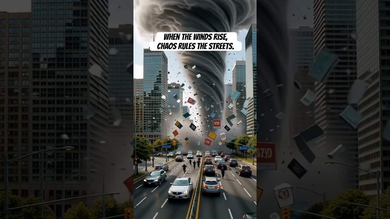 Monster Tornado Rips Through Downtown at Rush Hour! 🌪️🏙️ 