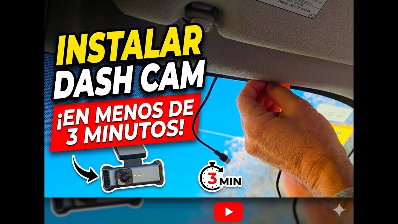 Instalar una Dash Cam en menos de 3 minutos