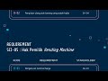 Analisis & Desain serta UML Vending Machine || UAS Dasar Rekayasa Perangkat Lunak