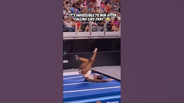You Can’t Beat Simone Even If She Falls💀 #gymnastics #simonebiles #vault #gymnast #fall #sports
