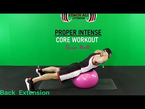 Stability Ball Core Workout with Coach Ali, Swiss Ball Abs Workout At ...