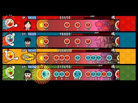 【太鼓の達人 Wii3】春遊 ～happy excursion～(裏譜面)【全難易度同時再生】