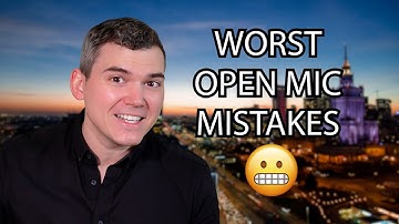 Top 5 Most Embarrassing Standup Comedy Open Mic Mistakes | How to Do Standup | Part One