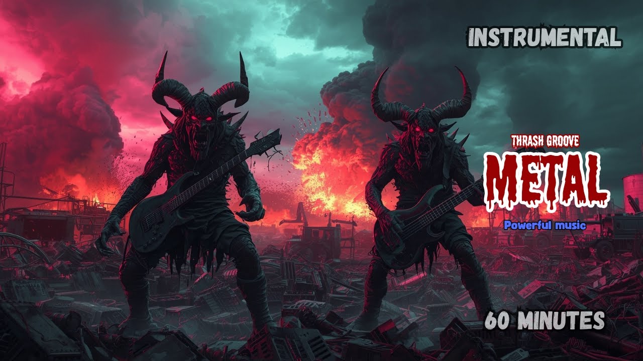 1 HOUR OF THRASH GROOVE METAL INSTRUMENTAL – FAST & POWERFUL MUSIC FOR GAMING AND HEADBANGING