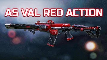 *NEW* AS VAL RED ACTION GAMEPLAY CALL OF DUTY MOBILE CN